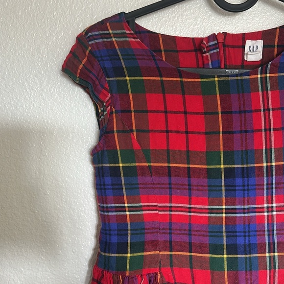 Gap Kids plaid dress. Size large. Size 10. - Picture 3 of 3